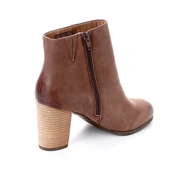 Vionic Kennedy Brown Dark Leather Heeled Ankle Booties, Women’s Size 11 - Picture 4 of 16